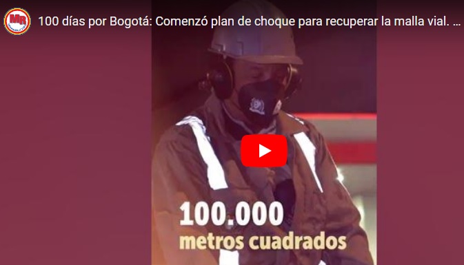 100 días por Bogotá: Comenzó plan de choque para recuperar la malla vial.